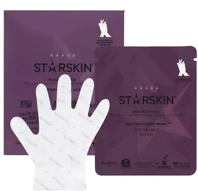 StarSkin Hollywood Hand Model Nourishing Double Layer Hand Mask Gloves (Odżywcza maseczka do rąk w postaci dwuwarstwowych rękawiczek)
