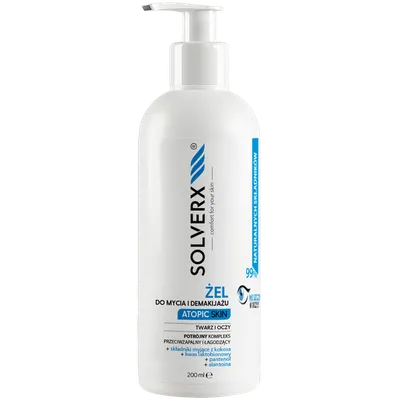 Solverx Atopic Skin , Żel do mycia i demakijażu