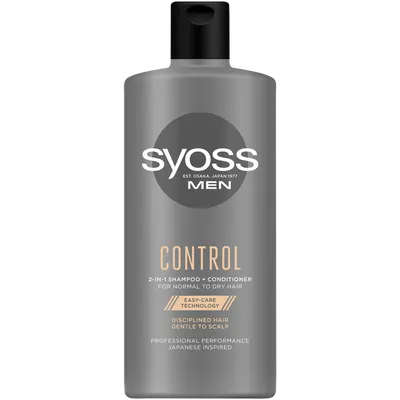 Syoss Men, Control, 2-in-1 Shampoo + Conditioner (Szampon z odżywką 2w1 dla mężczyzn)