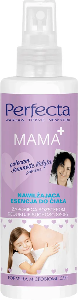 Perfecta Mama +, Nawilżająca esencja do ciała o lekkiej konsystencji