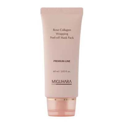 Miguhara Rose Collagen Wrapping Peel-off Mask Pack (Całonocna maska do twarzy peel-off z hydrolatem różanym)