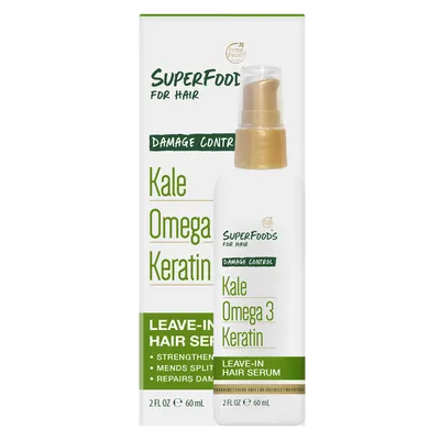 Petal Fresh Pure Suerfoods for Hair, Damage Control, Wzmacniające serum do włosów zniszczonych z jarmużem