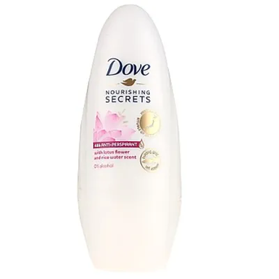 Dove Nourishing Secrets, Lotus Flower & Rice Milk Antiperspirant Roll-On (Antyperspirant w kulce dla kobiet `Kwiat lotosu i mleczko ryżowe`)