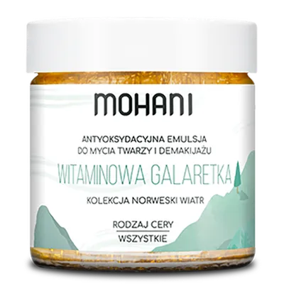 Mohani Antyoksydacyjna emulsja do mycia twarzy i demakijażu `Witaminowa galaretka`