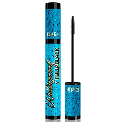 Delia Waterproof Full Black Length Curl Up Mascara (Wodoodporny tusz do rzęs wydłużający i podkręcający)