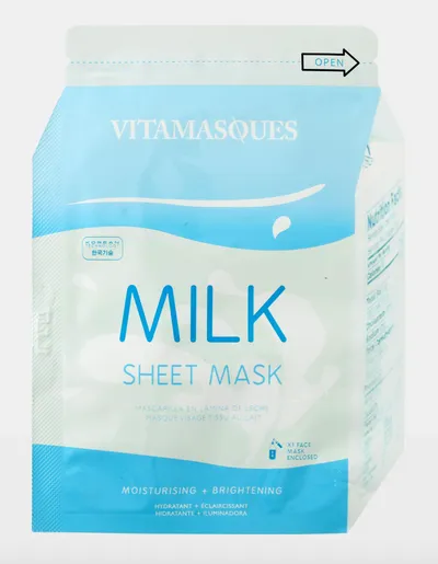 Vitamasques Milk Sheet Mask (Mleczna maska na tkaninie)