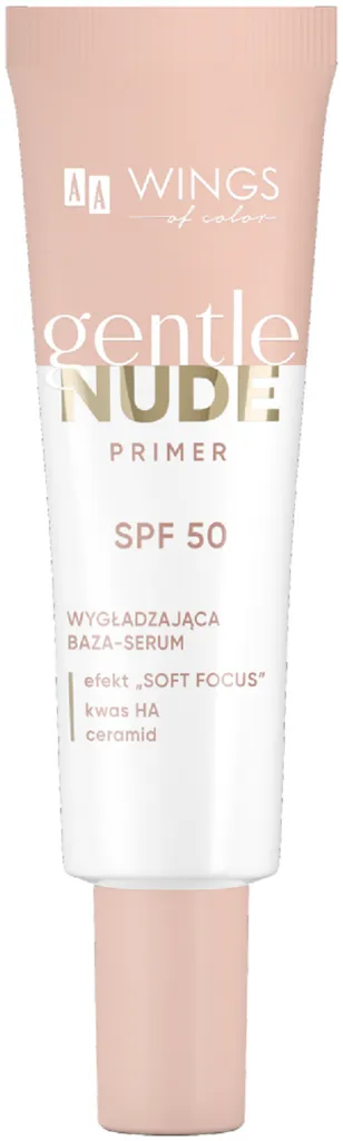 AA Wings of Color Gentle Nude Primer SPF 50 (Wygładzająca baza-serum)
