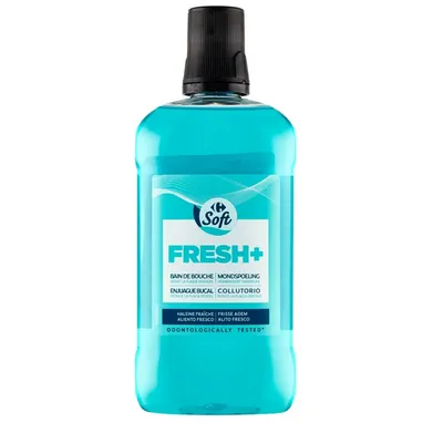 Carrefour Soft, Fresh+ Mouthwash (Płyn do płukania jamy ustnej)