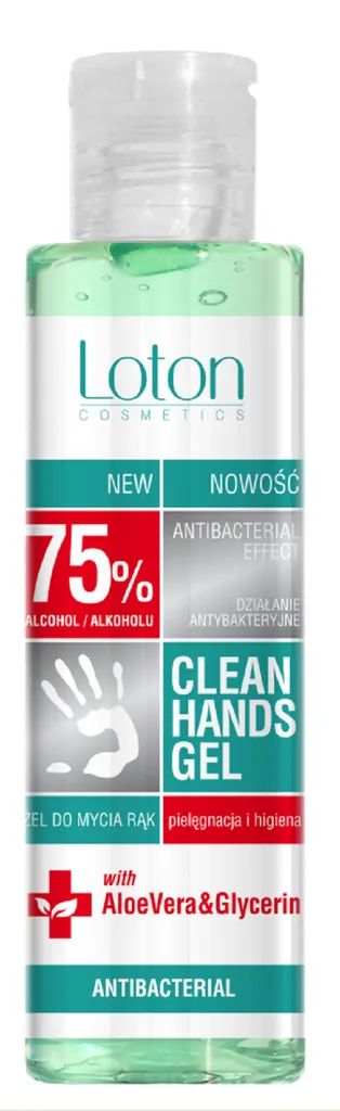 Loton Clean Hands Gel 75% (Antybakteryjny żel do mycia rąk 75% alkoholu)