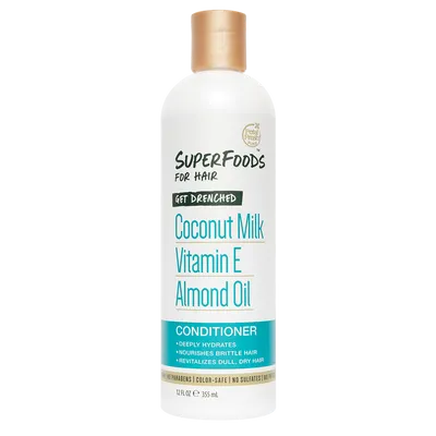 Petal Fresh Pure Superfoods, Get Drenched, Conditioner (Nawadniająca odżywka do włosów suchych z mleczkiem kokosowym)