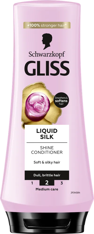 Schwarzkopf Gliss Liquid Silk Conditioner (Odżywka z jedwabiem do włosów matowych i łamliwych (nowa wersja))