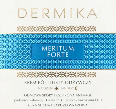 Dermika Meritum Forte, Krem półtłusty odżywczy na dzień i na noc (nowa wersja)