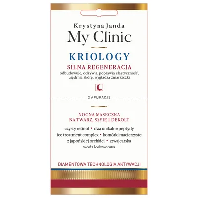 Janda My Clinic, Kriology, Nocna maseczka regenerująca na twarz, szyję i dekolt