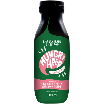 Hungry Hair Superfoods, Empowering Shampoo Cranberries + Amino-Acids (Szampon wzmacniający z aminokwasami I owocami żurawiny)