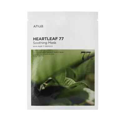 Anua Heartleaf, 77% Soothing Sheet Mask (Nawilżająco-kojąca maska do twarzy w płachcie)