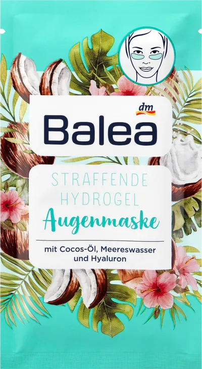 Balea Augenpads Hydrogel Cocos (Hydrożelowe płatki pod oczy)