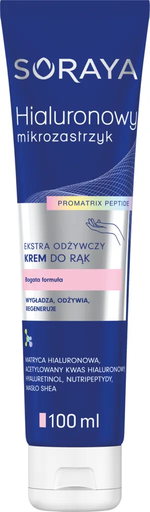 Soraya Hialuronowy Mikrozastrzyk, Ekstra odżywczy krem do rąk
