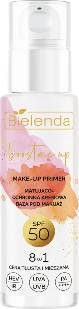 Bielenda Boost Me Up, Matująco-ochronna kremowa baza pod makijaż