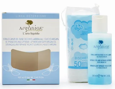 Arganiae Bi-Phase Eye and Lip Makeup Remover (Dwufazowy płyn do demakijażu z olejkiem arganowym)