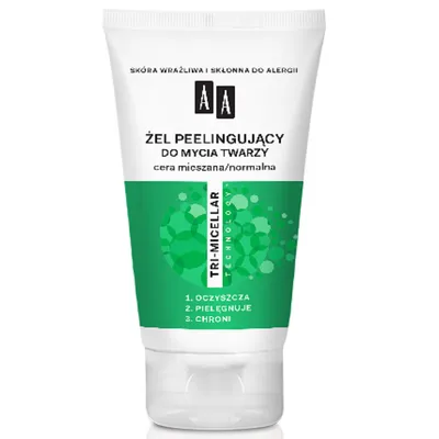 AA Tri-Micellar Technology, Żel peelingujący do mycia twarzy