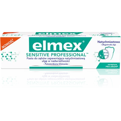 Elmex Sensitive Professional, Pasta do zębów zapewniająca natychmiastową i długotrwałą ulgę w nadwrażliwości zębów