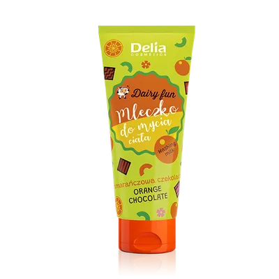 Delia Dairy Fun, Mleczko do mycia ciała `Pomarańczowa czekolada`