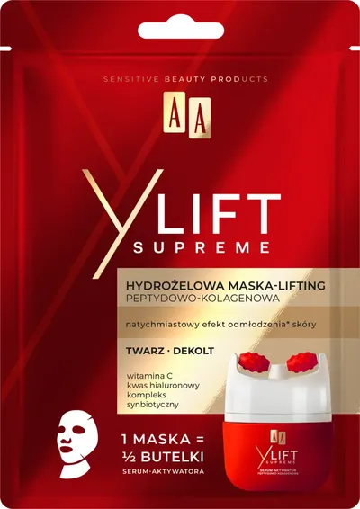 AA YLift Supreme, Hydrożelowa maska-lifting peptydowo-kolagenowa