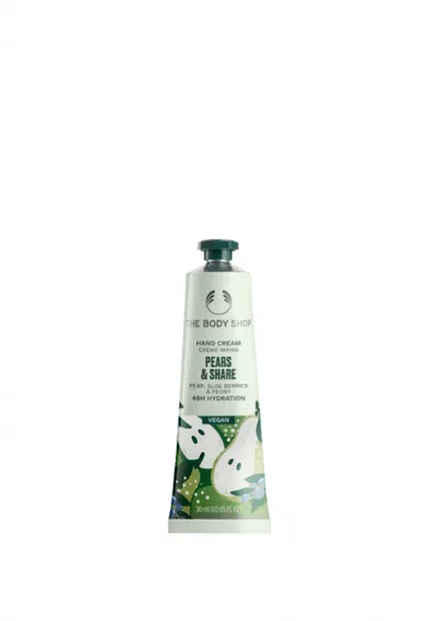 The Body Shop Pears & Share Hand Cream (Wegański krem do rąk)