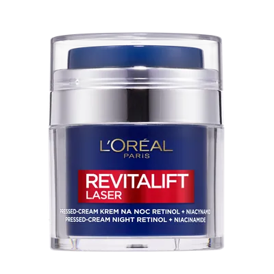 L'Oreal Paris Revitalift Laser, Pressed Cream, Krem na noc Retinol i Niacynamid