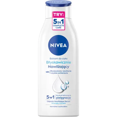 Nivea Błyskawicznie nawilżający balsam do ciała 5 w 1
