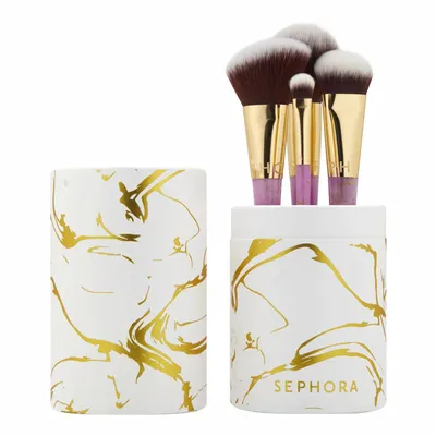 Sephora Collection, Gleaming Stones , Face & Eye Brush Set (Zestaw pędzli do makijażu twarzy i oczu)