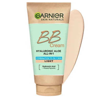 Garnier Skin Naturals, Hyaluronic Aloe All-in-1 BB Cream, Combination to Oily Skin (Krem BB 5 w 1 dla skóry mieszanej i tłustej)