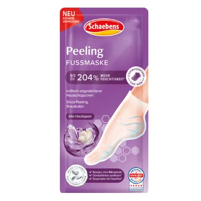 Schaebens Foot Mask Peeling Socks with Shea Butter (Peelingująca maska do stóp)