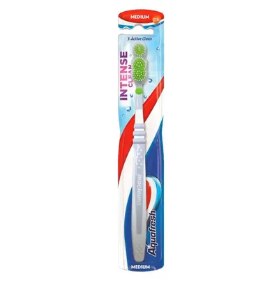 Aquafresh Intense Clean, Tri-Active Clean, Medium, Szczoteczka do zębów