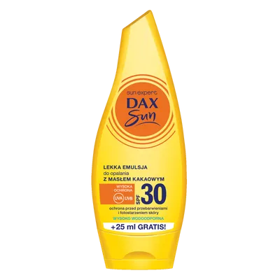Dax Sun Lekka emulsja do opalania z masłem kakaowym SPF 30