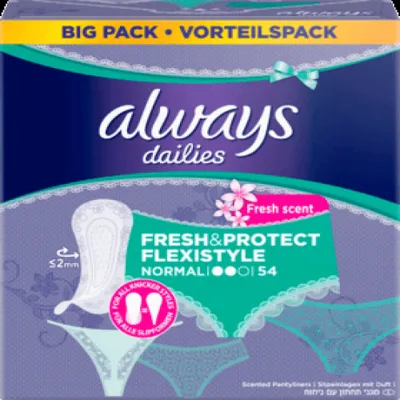 Always Fresh & Protect Flexi Style Normal, Wkładki higieniczne