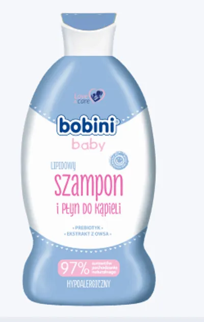 Bobini Baby, Lipidowy szampon i płyn do kąpieli hypoalergiczny