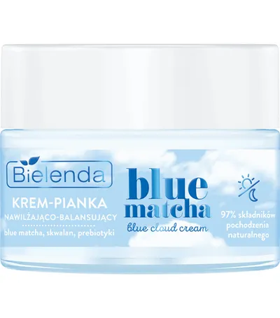 Bielenda Blue Matcha, Blue Cloud Cream (Krem-pianka nawilżająco-balansujący)