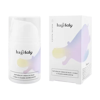 Hagi Baby, Naturalny krem do buzi i ciała z olejem morelowym