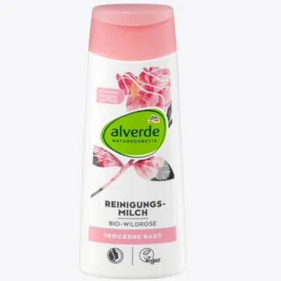 Alverde Reinigungsmilch Wildrose (nowa wersja) (Mleczko do demakijażu z wyciągiem z dzikiej róży)