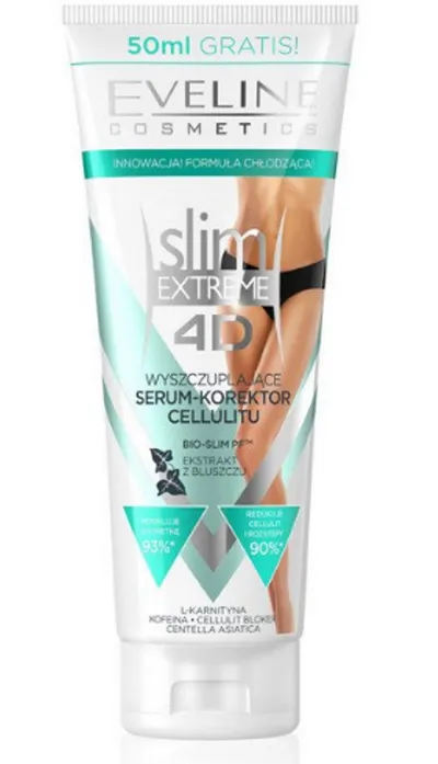 Eveline Cosmetics Slim Extreme 4D, Wyszczuplające serum-korektor cellulitu
