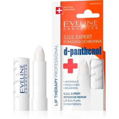 Eveline Cosmetics Lip Therapy Professional, Pomadka ochronna z d-panthenolem `S.O.S Expert`