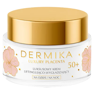 Dermika Luxury Placenta, Luksusowy krem liftingująco-wygładzający na dzień i na noc 50+