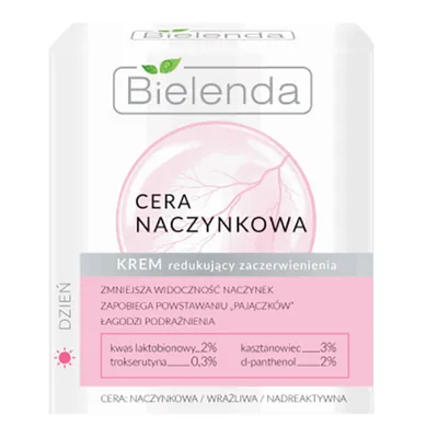 Bielenda Cera Naczynkowa, Krem redukujący zaczerwienienia na dzień