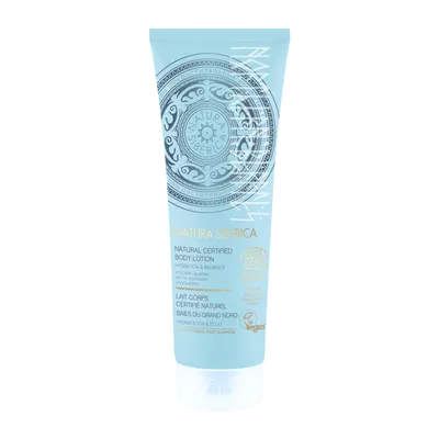 Natura Siberica Natural Certified Body Lotion Hydration & Radiance (Wegański certyfikowany nawilżający balsam do ciała `Północne jagody`)