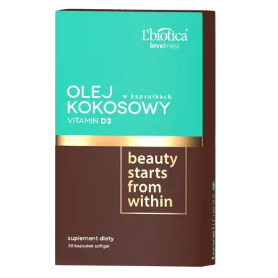 L'biotica Loveliness, Olej Kokosowy & Witamina D3 w kapsułkach