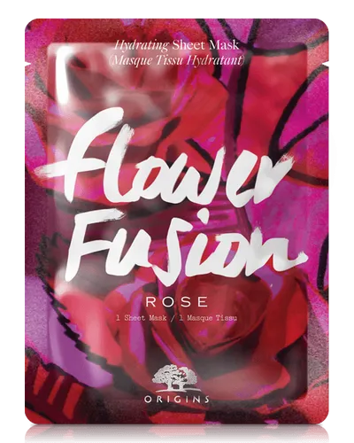 Origins Flower Fusion, Rose, Hydrating Sheet Mask (Maseczka w płachcie)