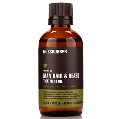 Mr. Scrubber Man, Tea Tree Hair&Beard Treatment Oil (Kompleks olejków na porost włosów i brody)