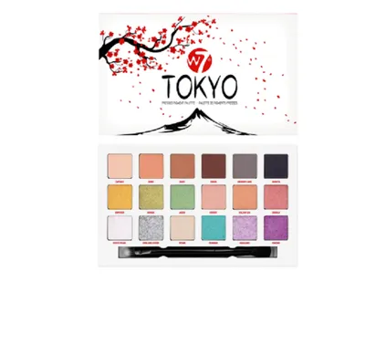 W7 Tokyo Pressed Pigment Palette (Paleta cieni do powiek)