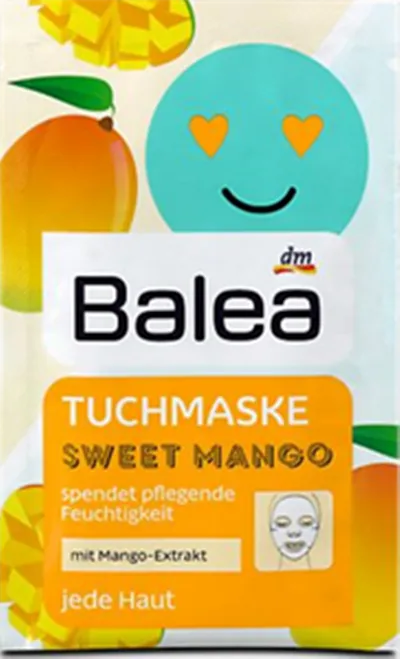 Balea Sweet Mango, Tuchmaske (Maska w płacie 'Słodkie Mango')